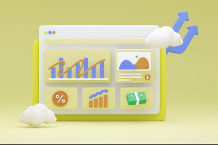 3D business analysis concept