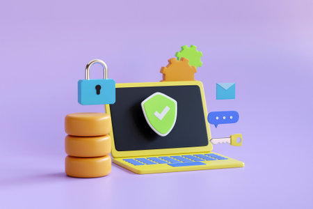 3D database security conceptの写真素材