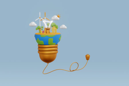 3D go green concept