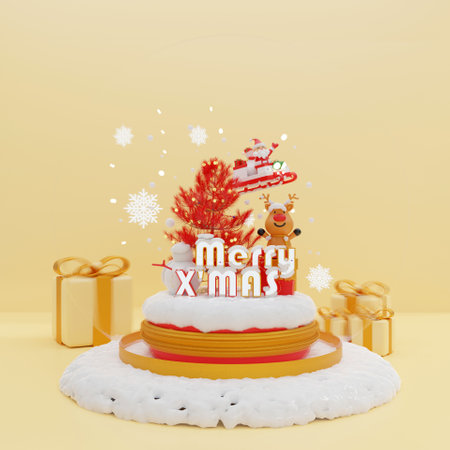 3D design for Christmasの写真素材