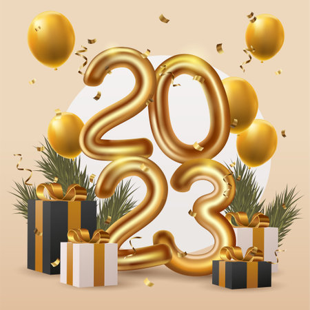 2023 New Year designのイラスト素材