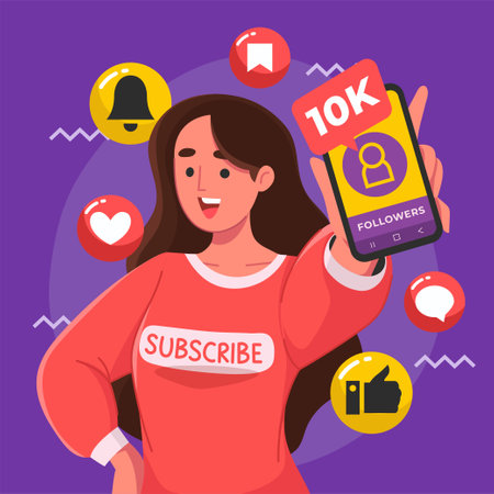 Subscription gratitude designのイラスト素材