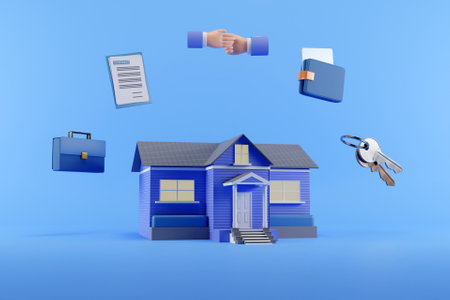 3D house purchase concept