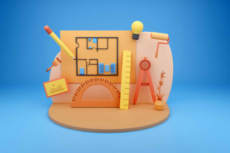 3D home layout design concept