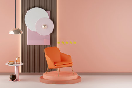 3D interior designの写真素材