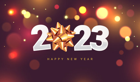 2023 Happy New Year background design