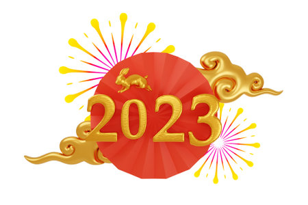 3D Chinese New Year 2023 designの写真素材