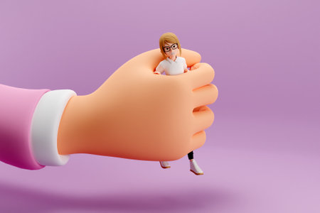 3D sexual harassment concept