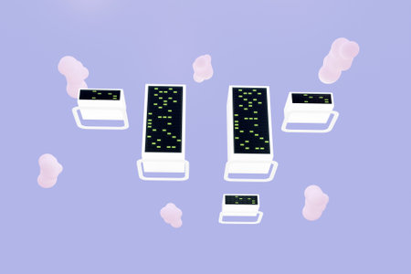 3D server conceptの写真素材
