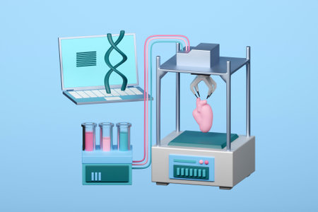 3D medical research conceptの写真素材