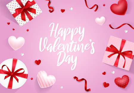 Happy Valentine's Day designのイラスト素材