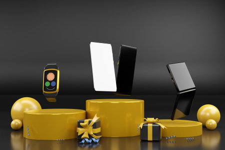 3D Mockup Display of Digital Devices