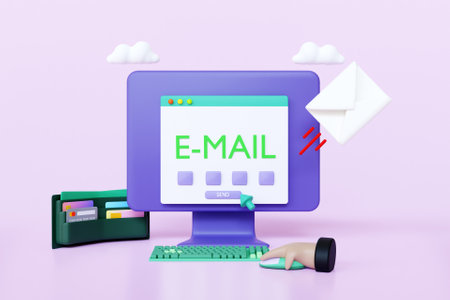 3D online shopping concept