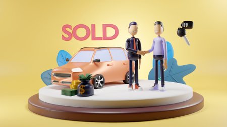3D car sold concept