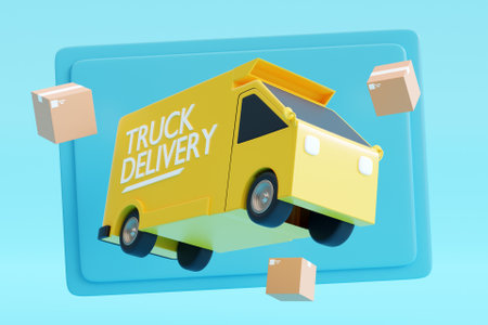 3D truck delivery concept