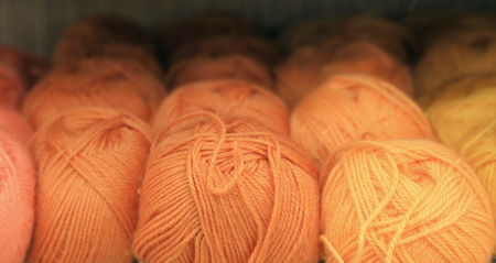 coils with orange cotton ropes