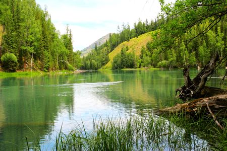 the beautiful scene of sinkiang china.