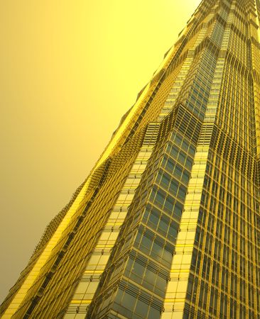 the modern building of the lujiazui financial centre in shanghai china.の写真素材