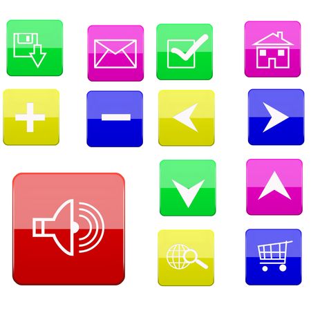 the web icon and web buttonの写真素材