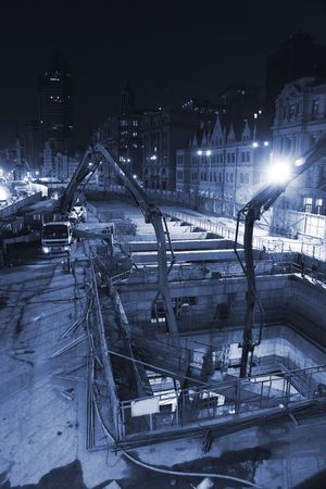 the building site in a city of china.の写真素材