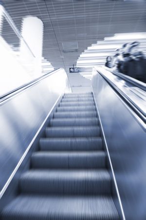 the scene of a subway station.