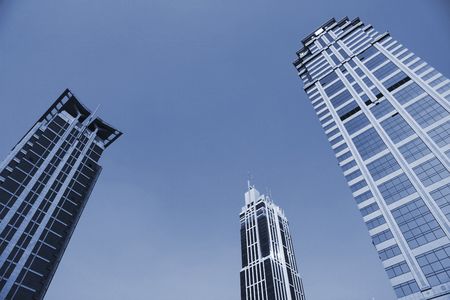 the modern building in shanghai.の写真素材