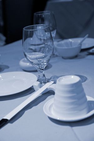 the secen of a restaurant.の写真素材