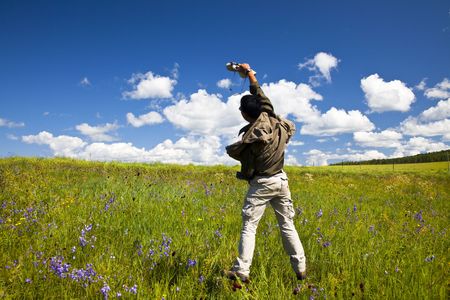 the man in the meadow outdoor