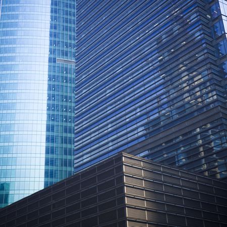 office building background,landmark of shanghai china.の写真素材