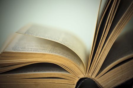 A large stack of old book in home .の写真素材