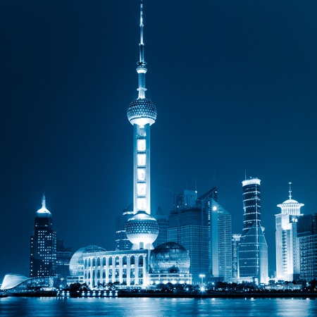 Landmark of Shanghai, China.