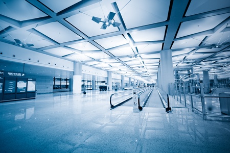 departure area of airport in shanghai china with nobody background.のeditorial素材