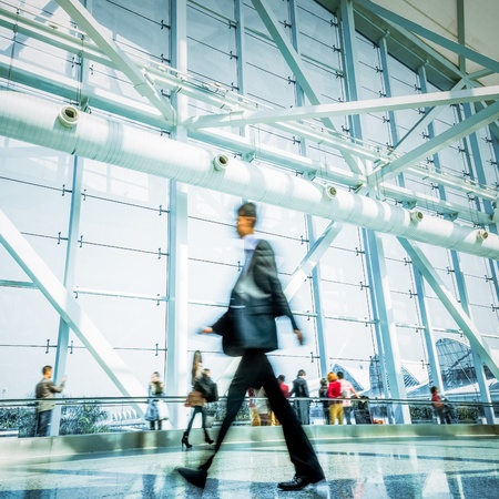 passenger in the shanghai pudong airport.interior of the airport.の写真素材