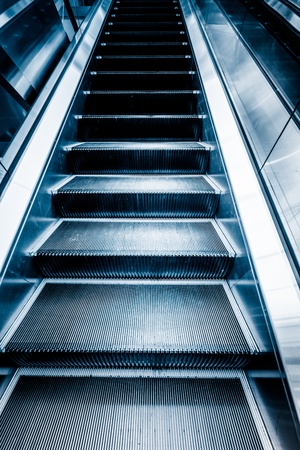 the escalator  of the subway station in shanghai china.の写真素材