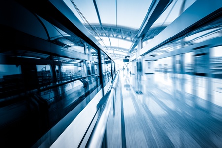 subway station of shanghai chian.modern building concept.の写真素材