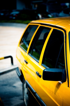 cars at parking lot of city outdoor.の写真素材