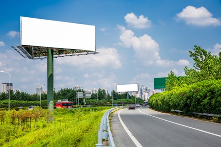 empty billboard on the sky background oudoor.の写真素材