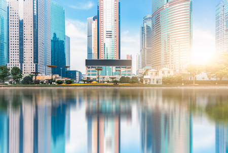 skyline,shanghai china.のeditorial素材