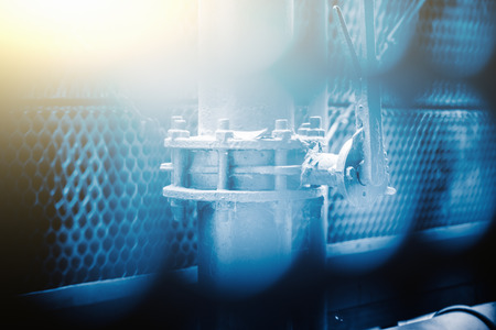 blurred circle pattern , modern building decorationの写真素材