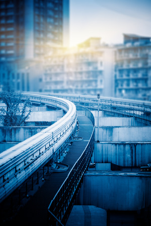 monorail track,chongqingの写真素材