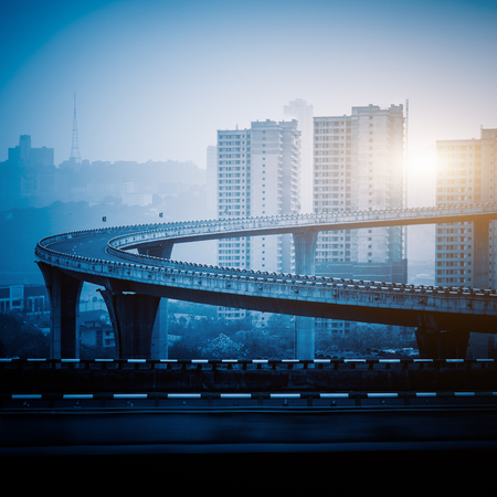 chongqing cityscapeの写真素材