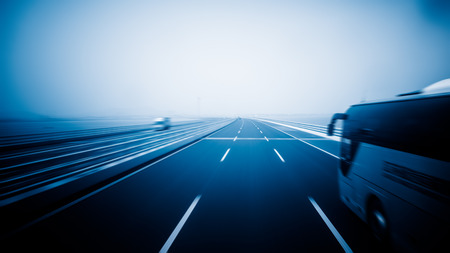 traffic on haiwan bridge,qingdaoの写真素材