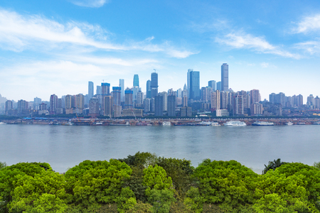 chongqing cityscapeの写真素材