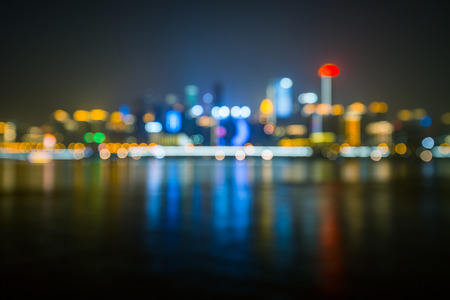 nightview of chongqing cityscapeの写真素材