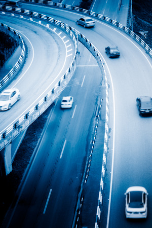 traffic on chongqing interchangeの写真素材