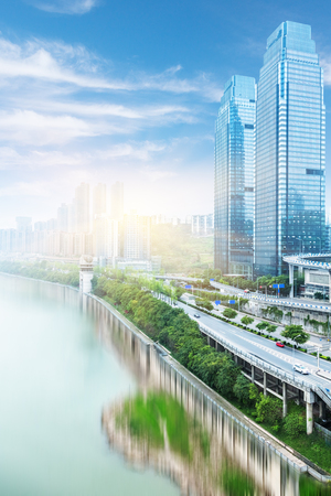 chongqing cityscapeの写真素材