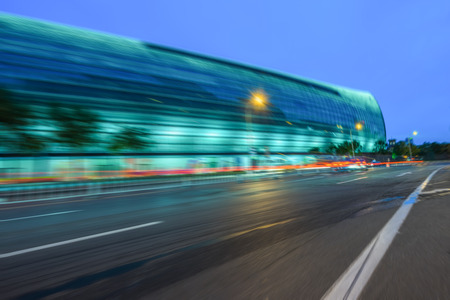traffic in the downtown district,tianjin china.の写真素材