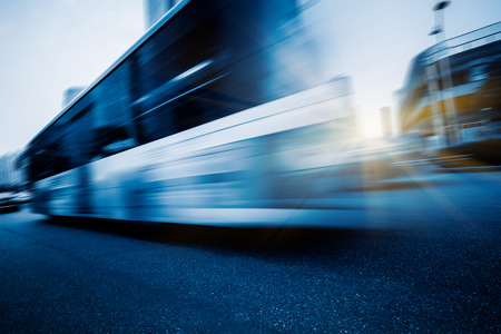 car driving on road in cityの写真素材
