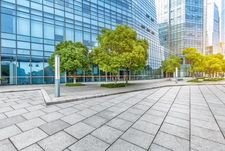 modern building entrance,blue toned image.の写真素材