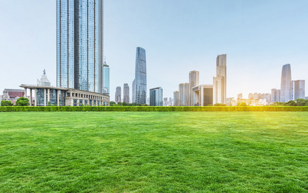 central park in the downtown district,chinaの写真素材